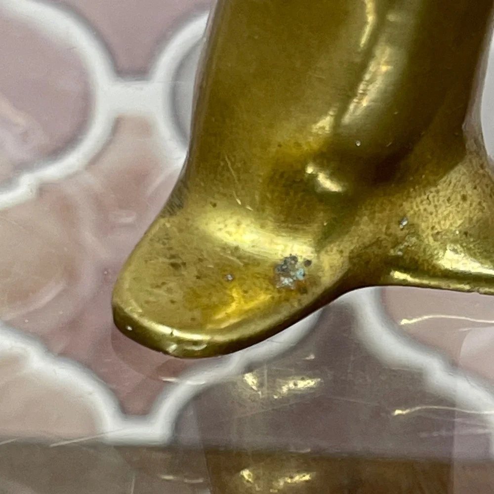 Vintage Brass‎ Penguin Figurine Abstract Mid Century Modern Decor